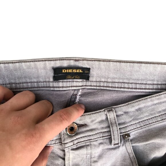 2009 Diesel Black Gold Jeans Size 32 EXCESS Gray - Picture 5 of 9